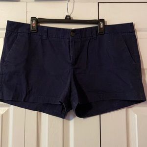 Navy Blue Cotton Shorts
